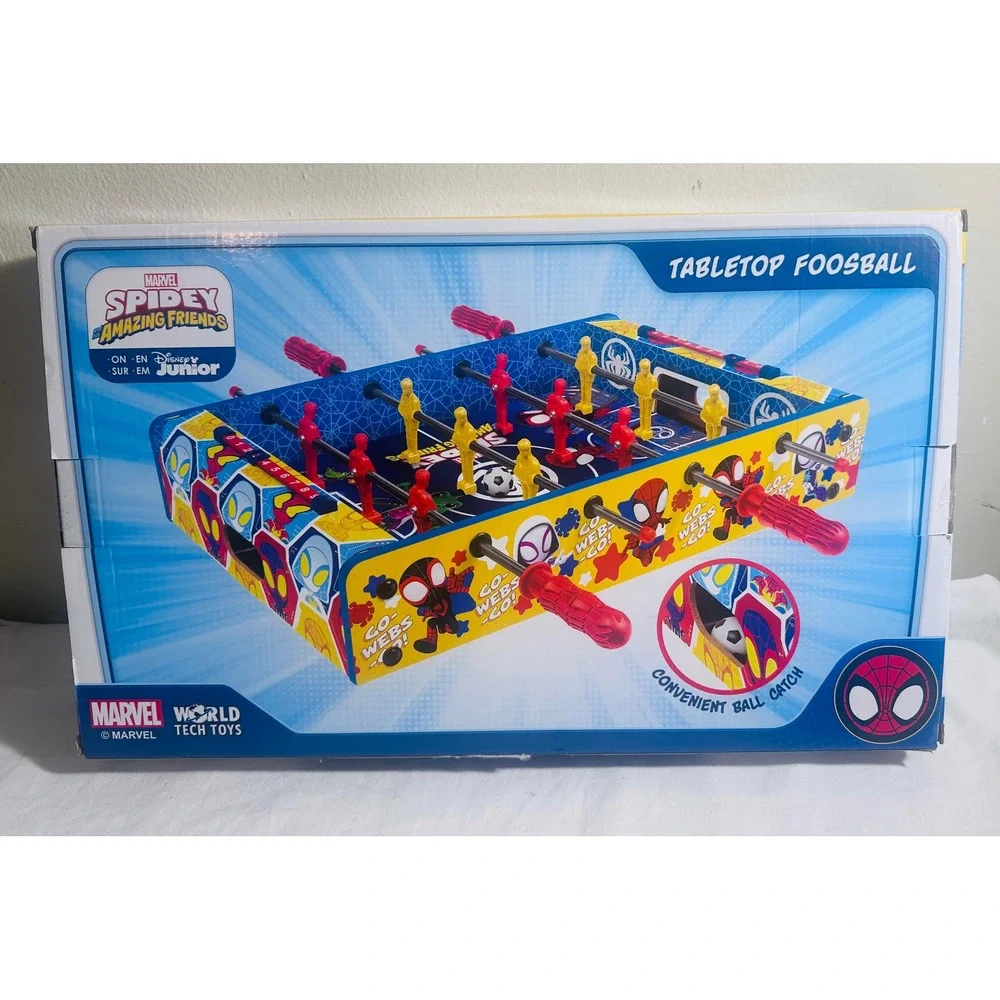Marvel Spidey Amazing Friends Tabletop Foosball Game Disney Junior NEW Gift Toy